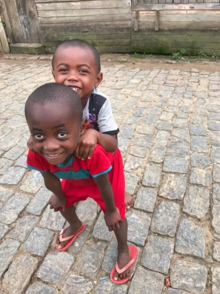 children in andasibe village madagascar