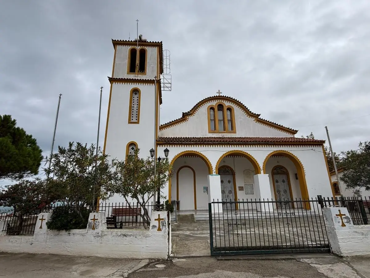 Agios Nikolaos church in asminio village, north evia