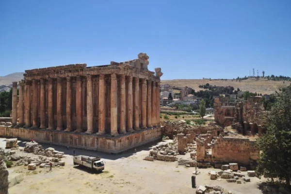 Temple of Bacchus, baalbek archeological site, lebanon