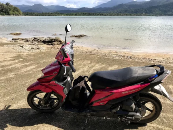 Caruray Beach: day trip from Port Barton by motorbike