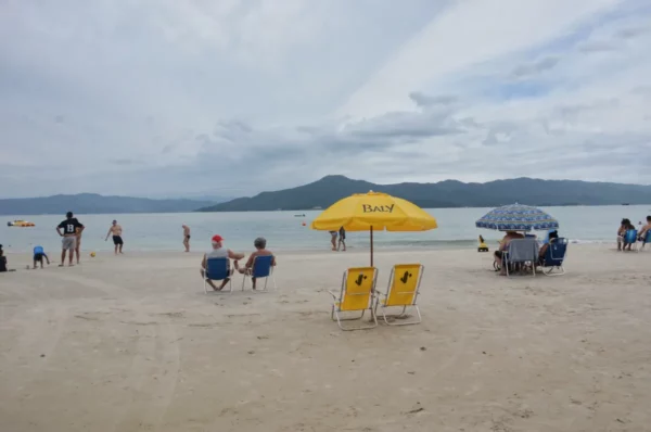 Chilling at Daniela Beach in florianopolis