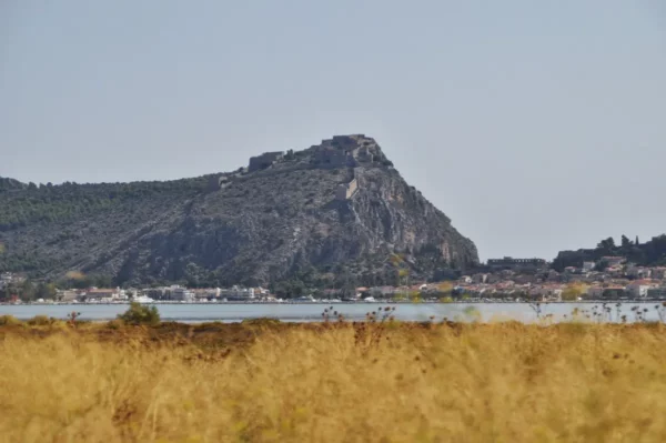 View of Nafplio from across the bay near Nea Kios