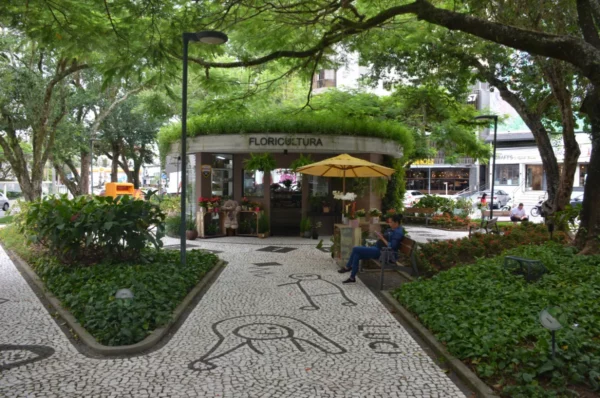 Florist at Getúlio Vargas Square in florianopolis