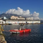 Lovely view from the coast of Kalamata in south Greece