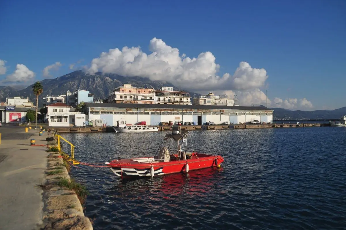Lovely view from the coast of Kalamata in south Greece