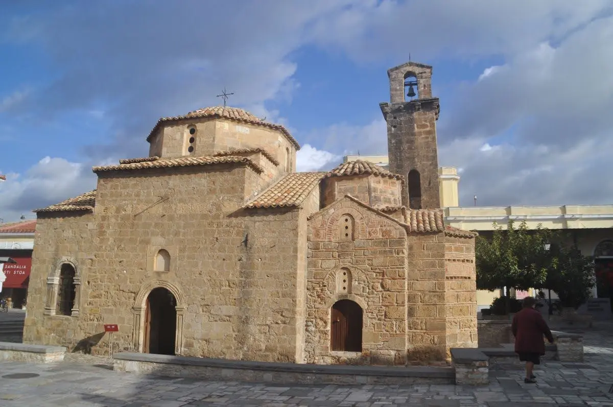 the bysanzinte Church of the Holy Apostles in kalamata