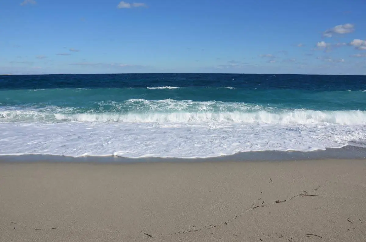 Invitingly colored sea at the beach of korasida on the east coast of evia island