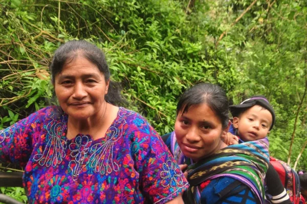 mam maya guatemalan Women in colorful stylish traditional outfits