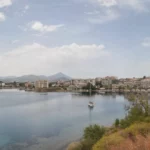 View of Lefkandi beach from Xeropolis Hill