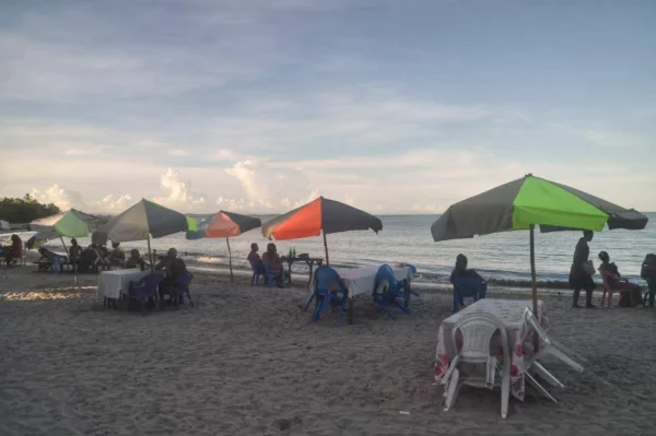 The central bit of Mahambo Beach madagascar