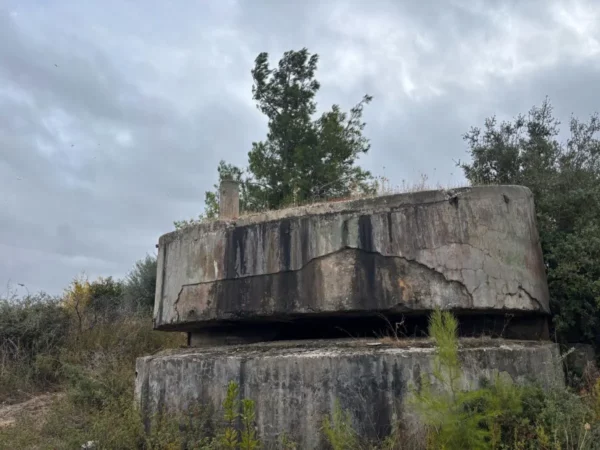 A pillbox up the hill at metaxa fortifications in north evia