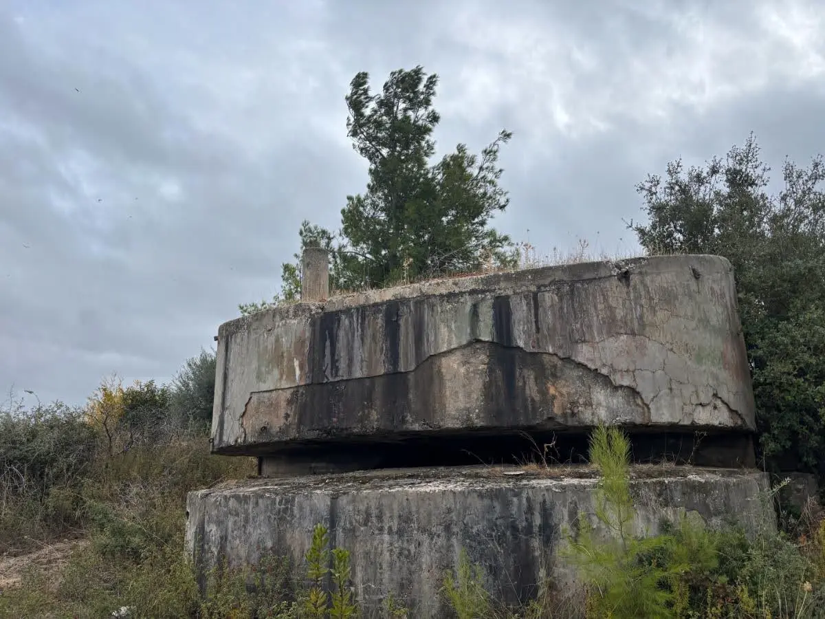 A pillbox up the hill at metaxa fortifications in north evia