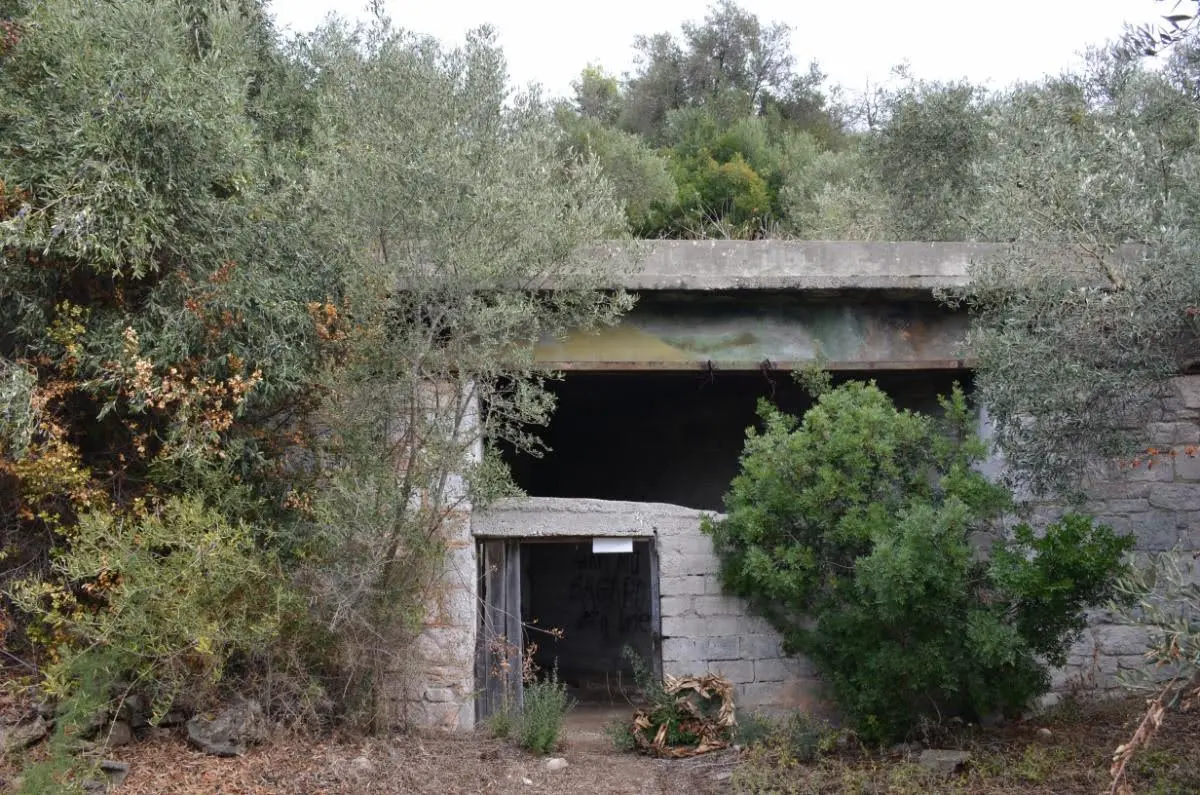 Hidden fortification structure in the woods near gouves village of north evia