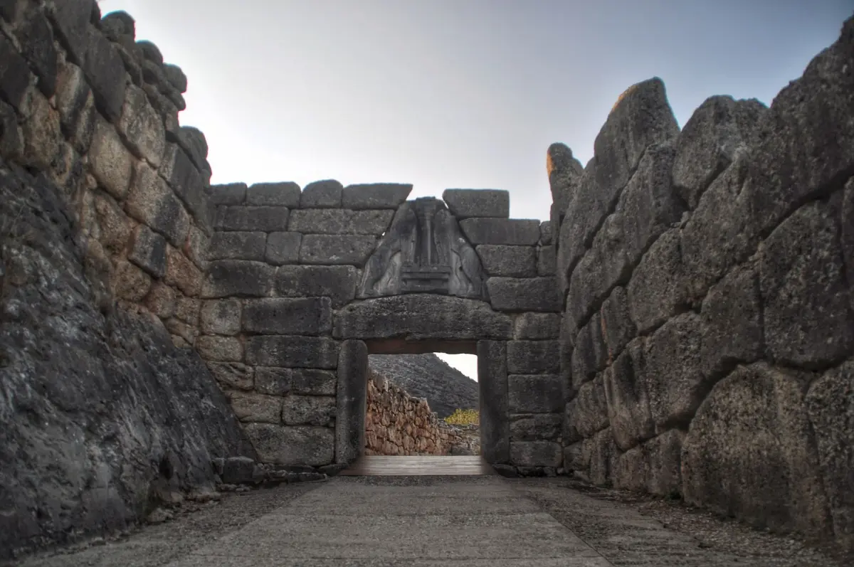 The Lion Gate of Ancient Mycenae