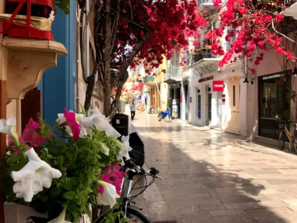 A characteristic street in the Old Town of Nafplio