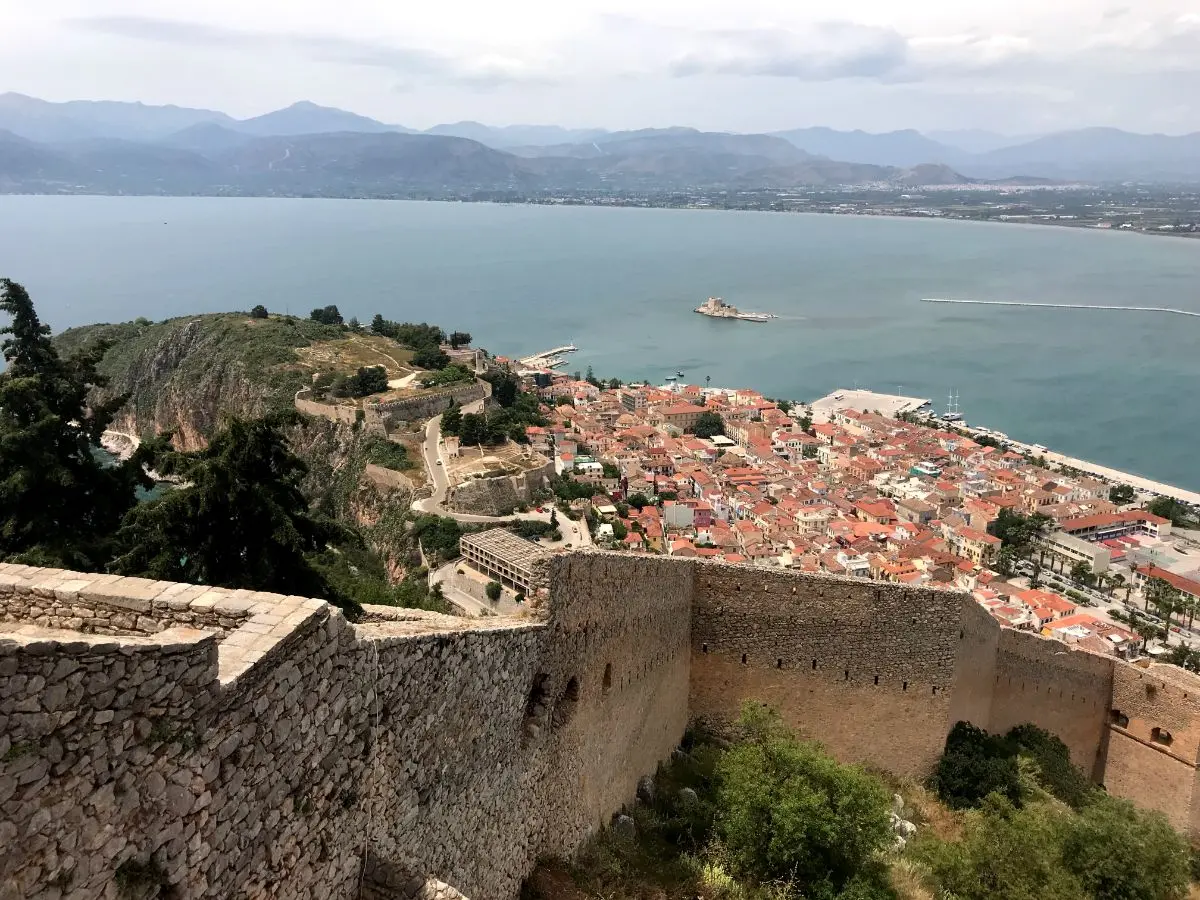 View of Nafplio from Palamidi Fortress