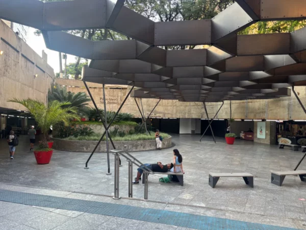 The sub-street square of São Bento in sao paulo