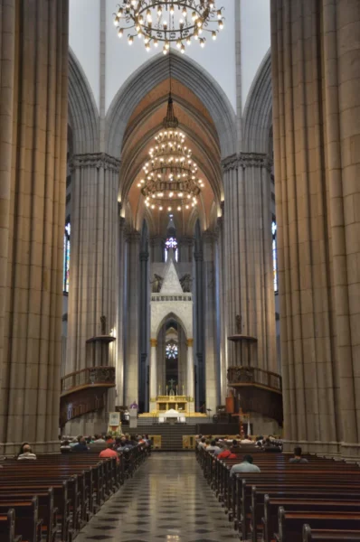 Inside the cathedral of sao paulo