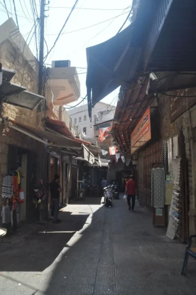 Unbusy souk in Tripoli