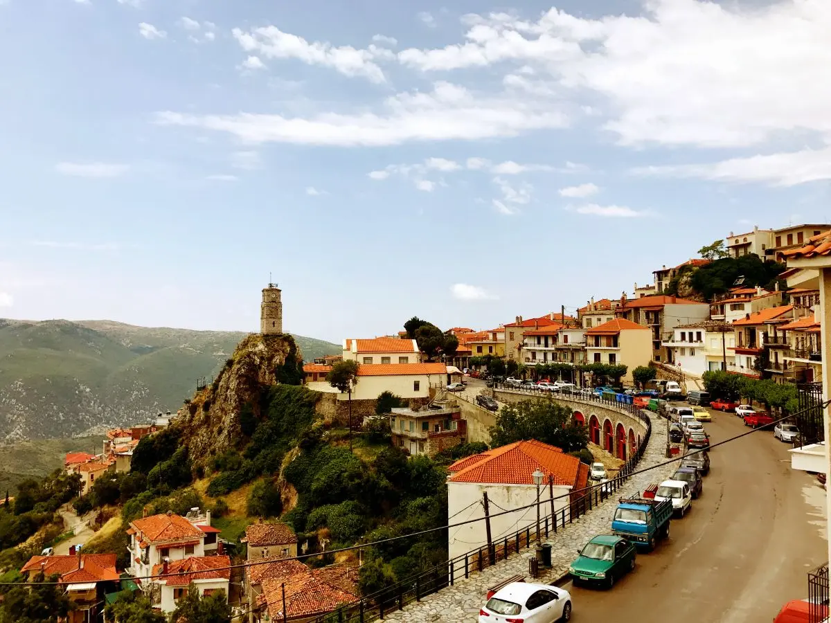 A nice view of Arachova, greece