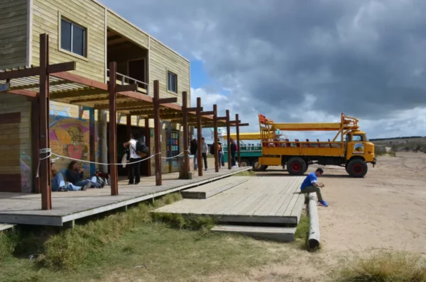 The truck terminal in Cabo polonio, uruguay