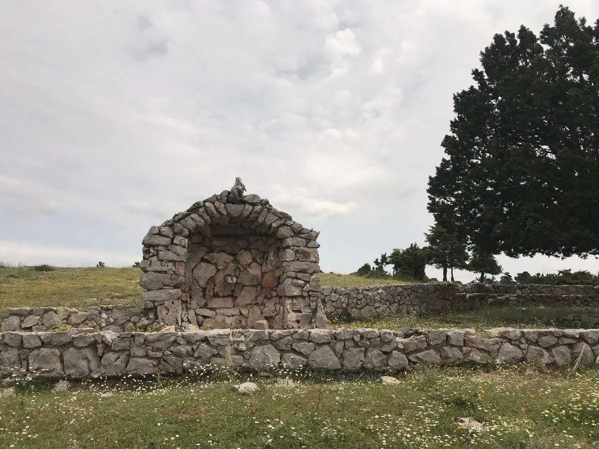 The stone spring of Kroki en route from delphi to the corycian cave