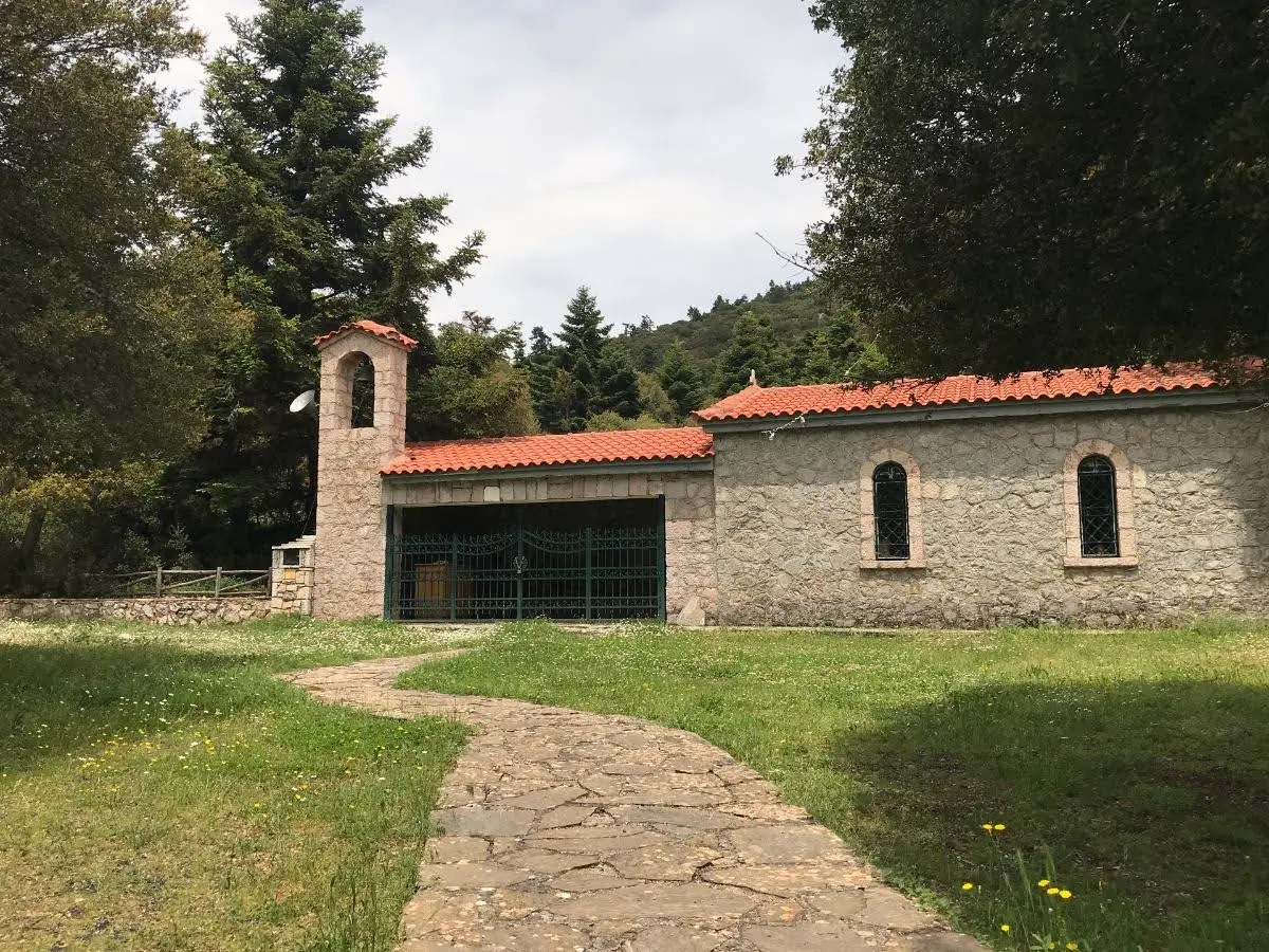 Agia Triada church near the corycian cave on mount parnassos