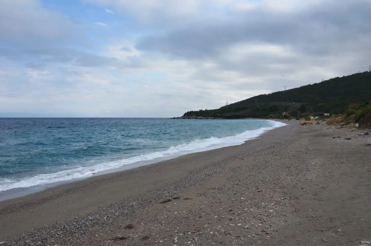 Mavrikas Beach in ellinika, evia island