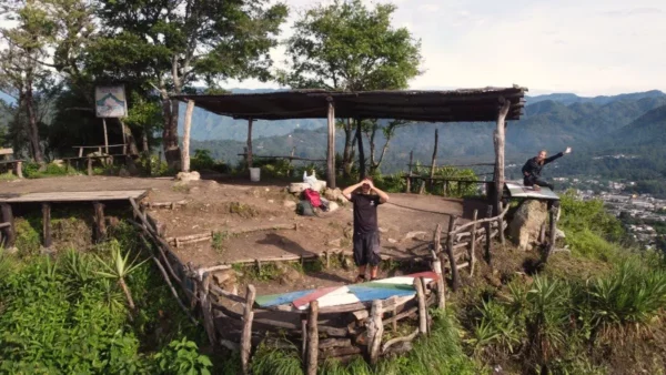 The viewpoint of indian nose by lake atitlan