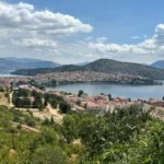 Serene summer view of Kastoria and its lake