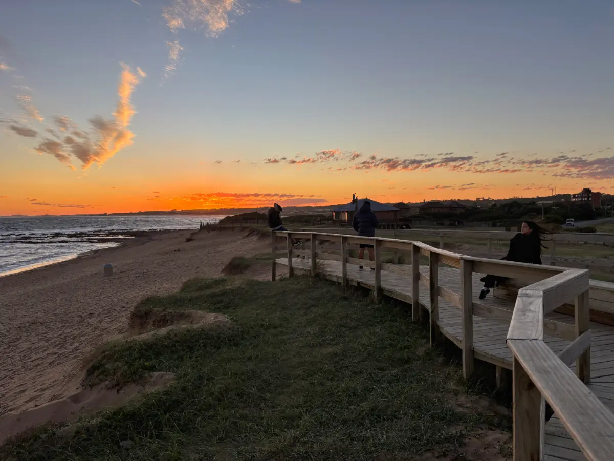 Sunset at La Balconada beach in la paloma