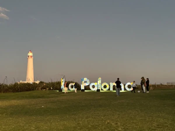 The lighthouse of la paloma at dusk