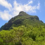 le morne brabant mountain seen from its foot