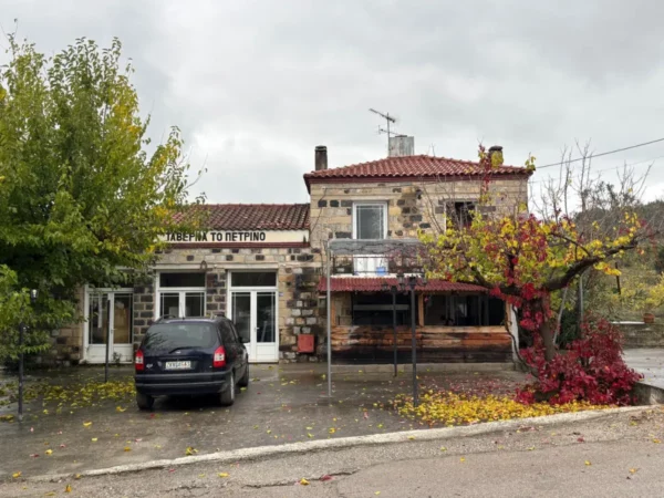 Traditional taverna in Lichada village, Evia, Greece
