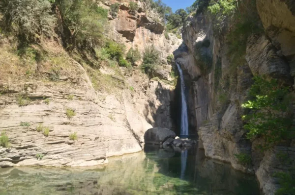 The Manikiatis Waterfall in Evia