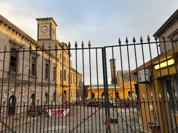 Dique Mauá industrial site with clocktower in montevideo
