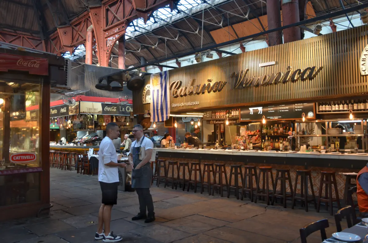 Parilla restaurant in the port market of montevideo