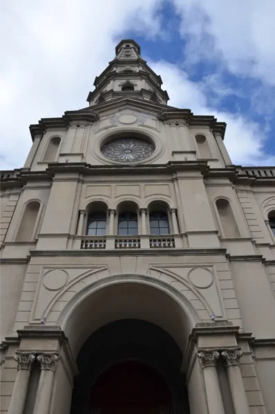 Iglesia San Francisco de Asís bellt ower, one of the most prominent structures in montevideo
