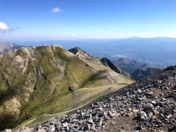 Stunning view from the summit of Mount Taygetos