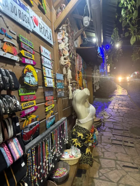 Decor and souvenir shop in praia do rosa