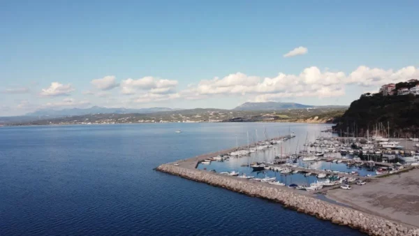 The harbor of Pylos, greece