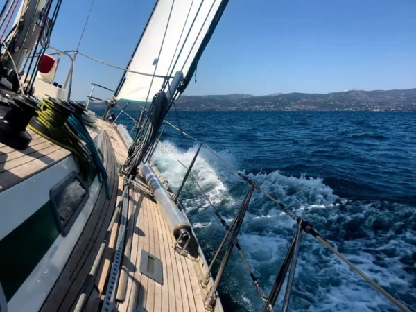 sailing in the gulf of euboea