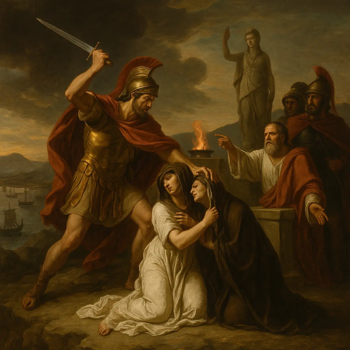 Artistic representation of Iphigenia’s sacrifice