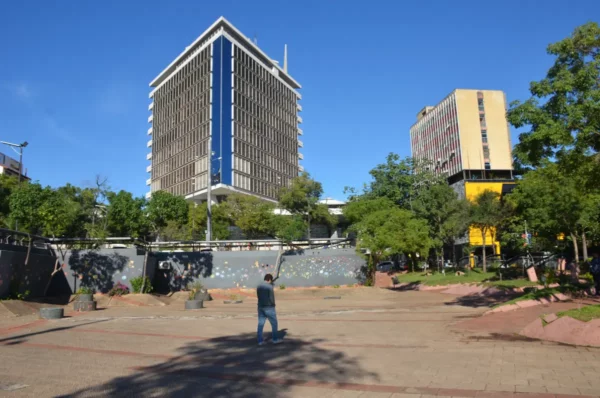 Plaza de la Democracia in acuncion, paraguay