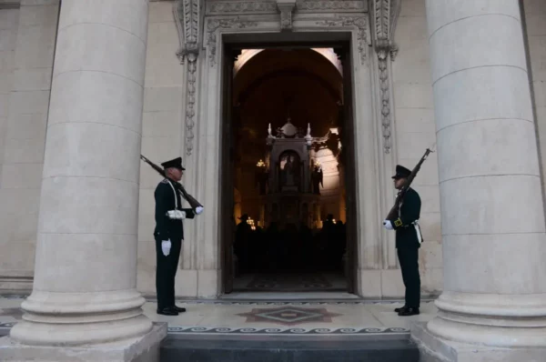 The entrance of the Pantheon of acuncion, paraguay