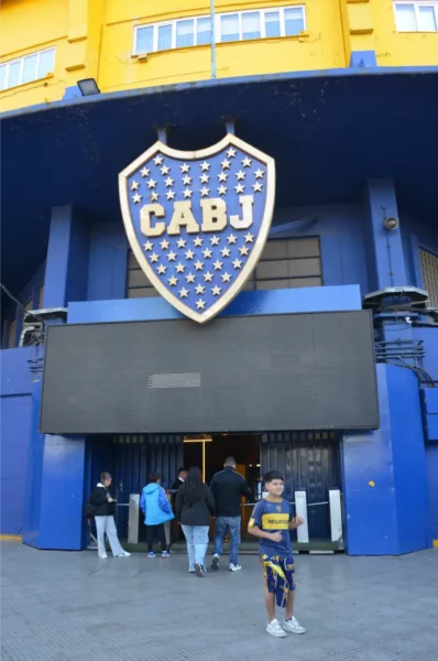 At a gate of La Bombonera, boca juniors stadium in buenos aires