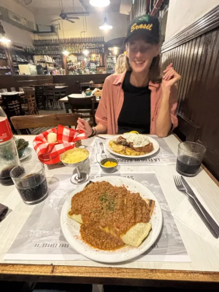 Feasting Argentine-style with traiditional meals in la flor de barracas restaurant in buenos aires