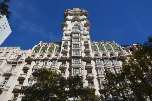 The imposing Barolo Palace’s facade in buenos aires