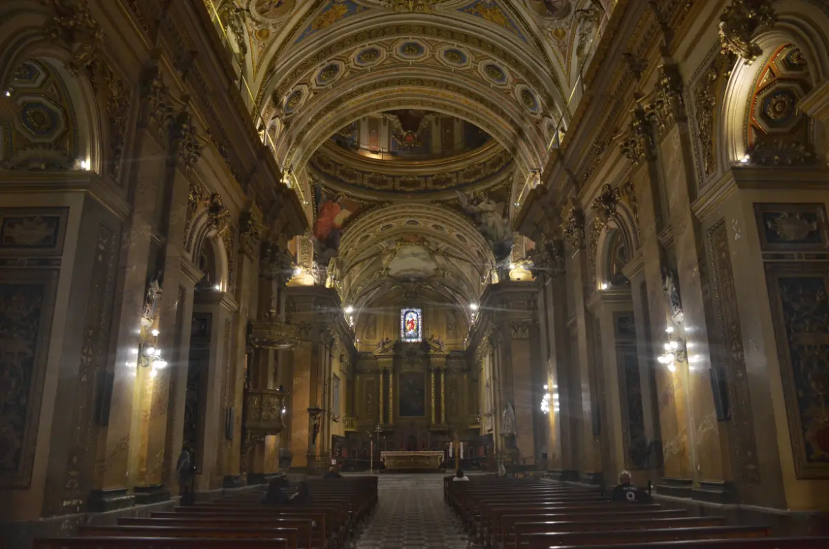 Cathedral of Our Lady of the Assumption interior in cordoba, argentina