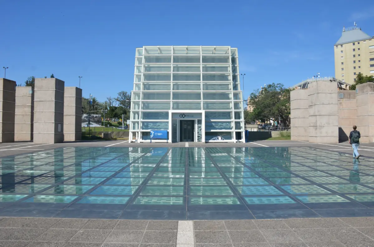 Glass floor on Spain Square, cordoba, argentina